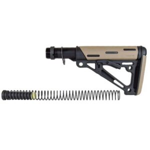 Hogue AR15 Rubber Overmold 6-POS Millspec Buttstock Complete Kit FDE