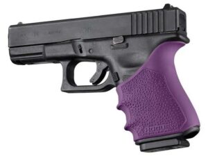 Hogue HandAll Beavertail Grip Sleeve Glock 19 Gen 3-4 Purple