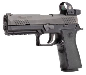 Hogue 17680 Wrapter Adhesive Grip Made of Rubber with Black Finish & Grain Texture for Sig P320 Full Size with Medium X Series Module