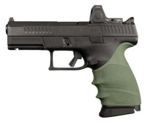 Hogue HandAll Beavertail Grip Sleeve CZ P-10 Compact 9mm OD Green