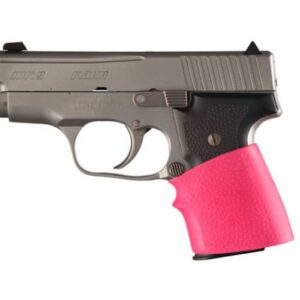 Hogue 18007 HandAll Jr. Grip Sleeve Most 22, 25, 38 Pistols Textured Rubber Pink