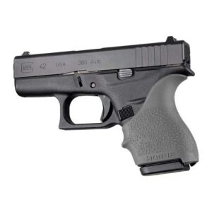 Hogue HandAll Beaver Tail Grip Sleeve Glock 42 43 Slate Grey
