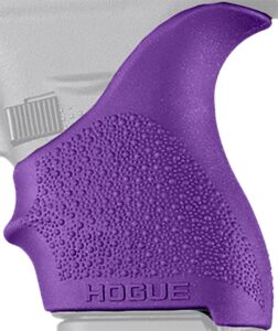 Hogue 18206 HandAll Beavertail Grip Sleeve Fits Glock 42/43 Textured Rubber Purple