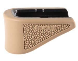 Hogue 18223 Extension Base Pad Fits Glock 42 Compatible with 6-Round Magazine FDE Overmolded Rubber