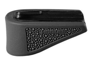 Hogue 18230 Extension Base Pad Fits Glock 43 Compatible with 6-Round Magazine Black Overmolded Rubber