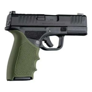 Hogue HandAll Beaver Tail Grip Sleeve Springfield Armory Hellcat Pro OD Green