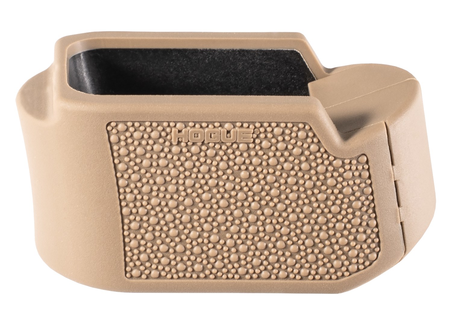 Hogue 18613 Extension Base Pad Fits Glock 19 Compatible with 10/15-Round Magazines FDE Overmolded Rubber
