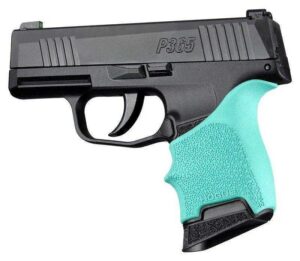 Hogue HandAll Beavertail Grip Sleeve Sig Sauer P365 Aqua