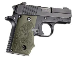 Hogue RUBBER GRIP SIG P238 with Finger Grooves OD Green