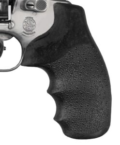 Hogue 60100 Monogrip Cobblestone Black Nylon with Finger Grooves for S&W J Frame with Round Butt