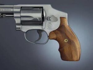 Hogue Wood Grip S&w J-Frame Round Butt Bantam Style Goncalo Alves