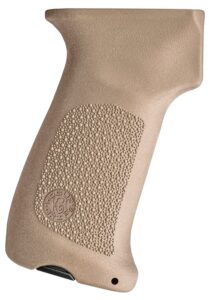 Hogue 74033 Pistol Grip without Finger Grooves FDE Overmolded Rubber Fits AK-47/AK-74