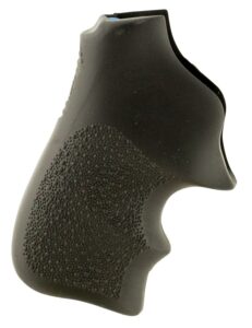 Hogue 78020 Tamer Cushion Black Rubber Grip with Finger Grooves for Ruger LCR, LCRx