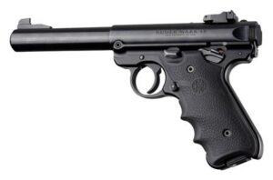 Hogue 79000 Rubber Grip Black with Finger Grooves for Ruger Mark IV