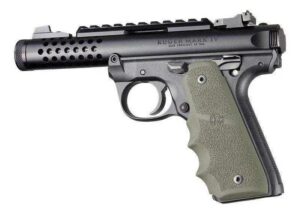 Hogue Ruger 22/45 MKIV Rubber Grip with Finger Grooves OD Green