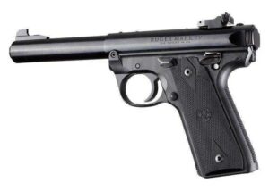Hogue Ruger 22/45 MKIV Rubber Grip Panels Checkered with Diamonds Black