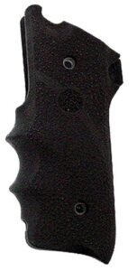 Hogue 82000 Rubber Grip Black with Finger Grooves for Ruger Mark II, III