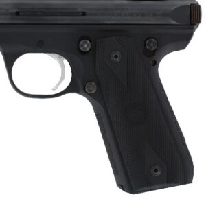 Hogue 82090 Grip Panels Diamond Checkering Black Rubber for Ruger Mark III 22/45