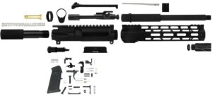 TacFire SSPK300LPK10 AR Build Kit Pistol Sports South Exclusive 300 Blackout AR Pistol Platform Black Parkerized Steel 5/8"x24