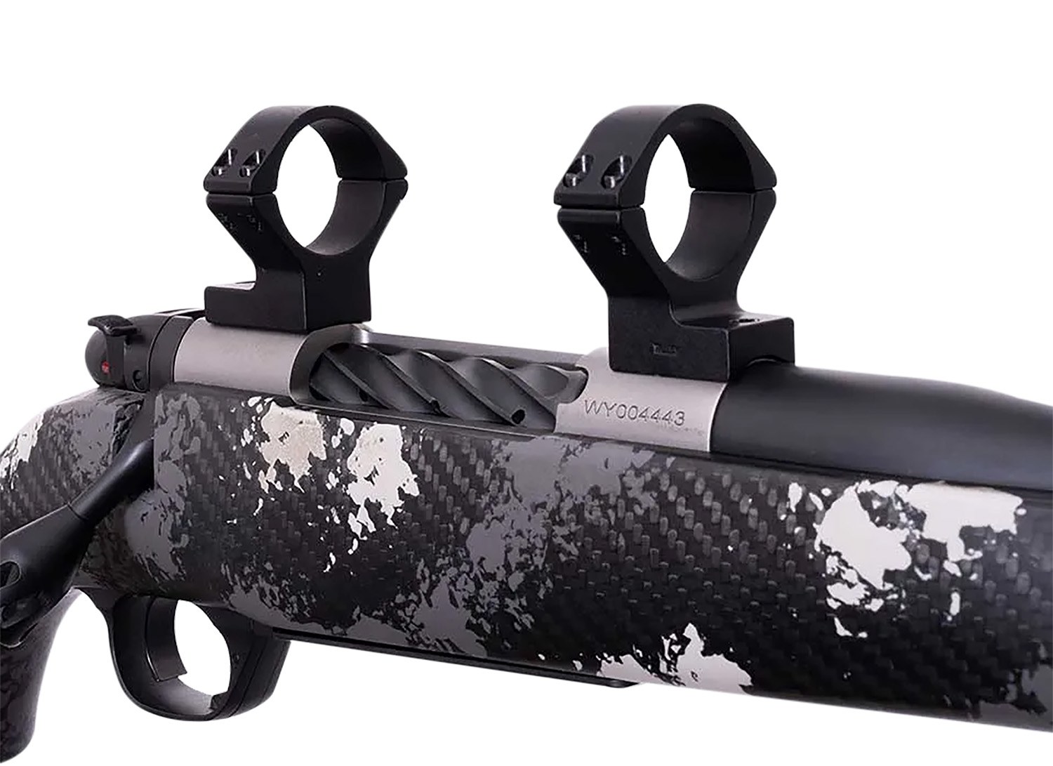 Weatherby TRBVLAS1 Scope Mount/Ring Combo Matte Black Alloy 1" Tube, Weatherby Mark V Medium Rings Standard 6-Lug Action
