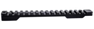 Weatherby P00252705 Picatinny Rail Black Hardcoat Anodized Alloy Fits Weatherby Mark V Magnum 9-Lug Action