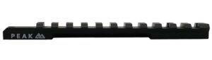 Weatherby J010006 Picatinny Rail Matte Black Aluminum Weatherby Vanguard Weaver Mount Short Action 20 MOA