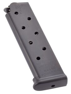 CMC Products MRPM45FS8B Power Magazine Railed 8-Round 45 ACP Fits 1911 Government Black Stainless Steel