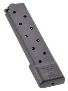 CMC Products MRPM45FS10B Power Magazine Railed 10-Round 45 ACP Fits 1911 Government Black Stainless Steel