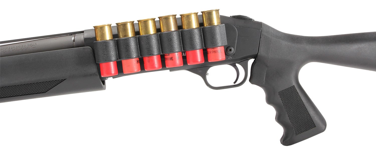 TacStar 1081212 Slimline Sideaddle Mossberg 930 12 Gauge 6-Round Black Polymer with Aluminum Mounting Plate
