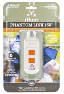 iHunt IHP150 Phantom Link 150 Bluetooth Speaker Optimized for Game Calling with iHunt Mobile App, Waterproof, 750 Preloaded Calls