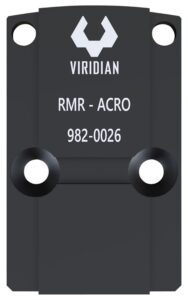 Viridian 9820026 RFX45 RMR Mounting Adapter Black Anodized