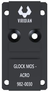 Viridian 9820030 RFX45 Glock MOS Mounting Adapter Black Anodized
