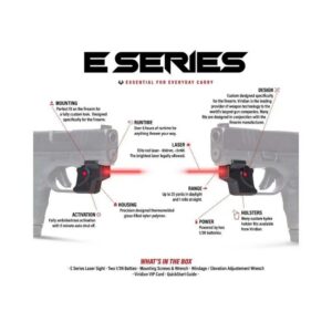 Viridian E Series Red Laser Black S&W Shield with Kydex Holster IWB RH