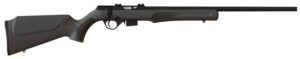 Rossi RB17H2111 RB17 Full Size 17 HMR 5+1, 21" Matte Black Button Rifled Free Floating Steel Barrel, Matte Black Stainless Steel Receiver, Black Fixed