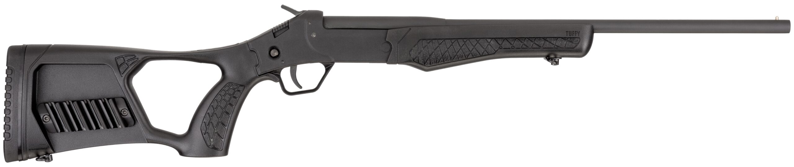 Rossi SSP1BK Tuffy Single Shot Youth 410 Gauge Break Open 3" 1-Round 18.50" Matte Black Barrel, Matte Black Steel Receiver, Black Synthetic Thumbhole - Image 2