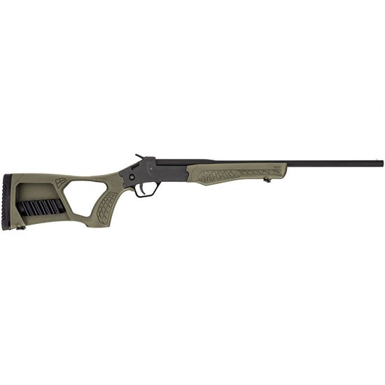 Rossi SSP1OD Tuffy Single Shot Youth 410 Gauge Break Open 3" 1-Round 18.50" Matte Black Barrel, Matte Black Steel Receiver, OD Green Thumbhole Stock - Image 3