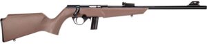 Rossi RB22L1611FDE RB22 Compact 22 LR 10+1, 16" Matte Black Button Rifled Free Floating Steel Barrel, Matte Black Stainless Steel Receiver, Flat Dark