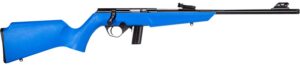 Rossi RB22 Compact 22 LR 10+1, 16" Matte Black Button Rifled Free Floating Steel Barrel, Matte Black Stainless Steel Receiver, Blue Monte Carlo Stock