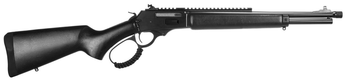 Rossi 953030161TB R95 Triple Black 30-30 Win 5+1 16.50" Black Cerakote Threaded Barrel, Black Cerakote Picatinny Rail Steel Receiver, Black Splatter - Image 3