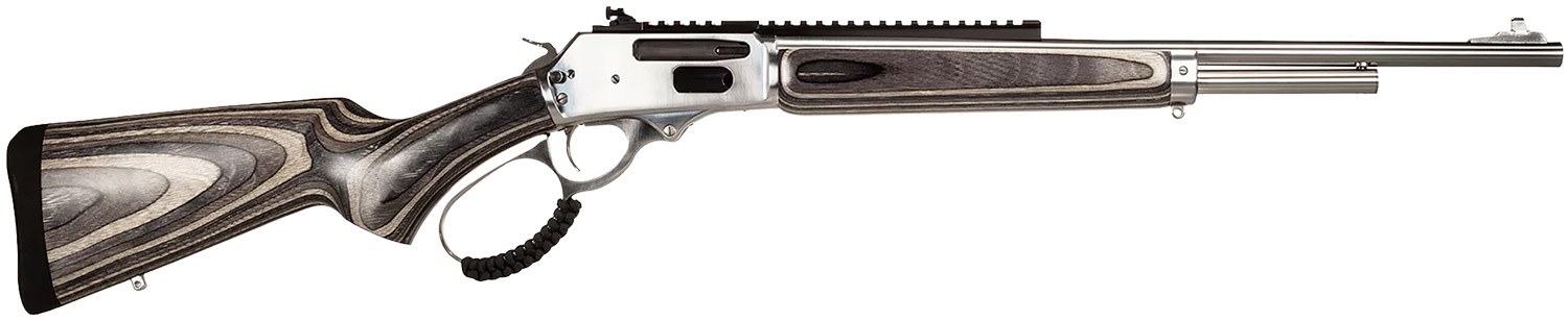 Rossi 953030209LW R95 30-30 Win 5+1 20" Stainless Steel Barrel, Matte Stainless Picatinny Rail Steel Receiver, Gray Fixed Laminate Stock