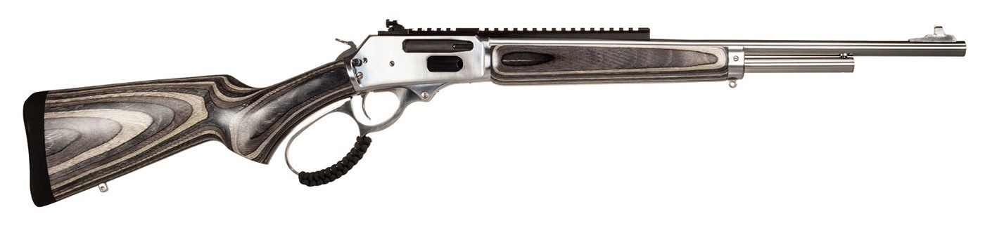 Rossi 953030209LW R95 30-30 Win 5+1 20" Stainless Steel Barrel, Matte Stainless Picatinny Rail Steel Receiver, Gray Fixed Laminate Stock - Image 2