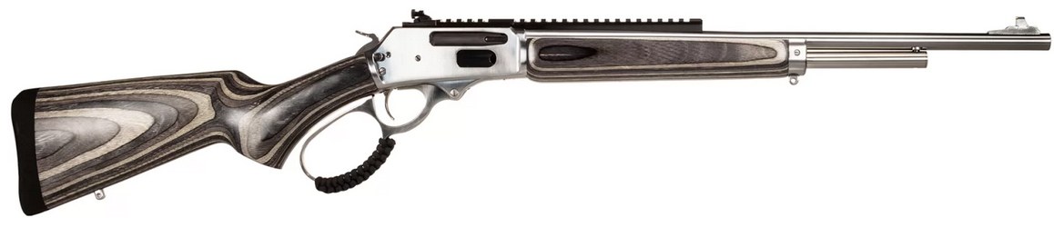 Rossi 953030209LW R95 30-30 Win 5+1 20" Stainless Steel Barrel, Matte Stainless Picatinny Rail Steel Receiver, Gray Fixed Laminate Stock - Image 3