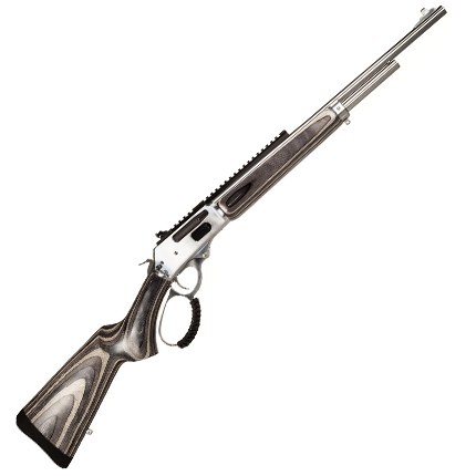 Rossi 953030209LW R95 30-30 Win 5+1 20" Stainless Steel Barrel, Matte Stainless Picatinny Rail Steel Receiver, Gray Fixed Laminate Stock - Image 4