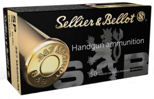 Sellier & Bellot Pistol Ammo 357 Magnum 158 Gr. SP 50-Round.