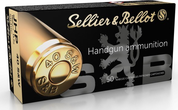 Sellier & Bellot SB40C Handgun 40S&W 180gr Jacketed Hollow Point 50 per Box/20 Case - Image 2