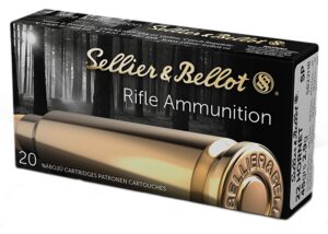 Sellier & Bellot SB22HB Rifle 22Hornet 45gr Soft Point 20 per Box/90 Case