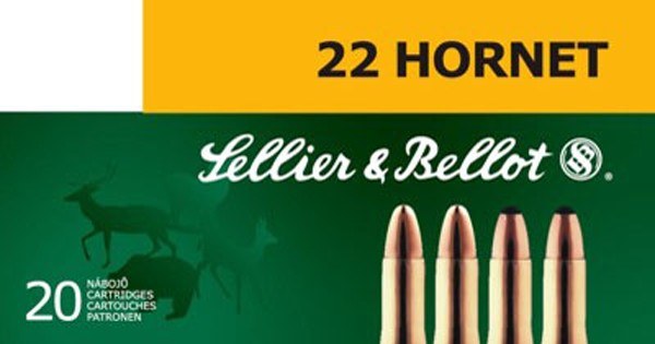 Sellier & Bellot SB22HB Rifle 22Hornet 45gr Soft Point 20 per Box/90 Case - Image 2