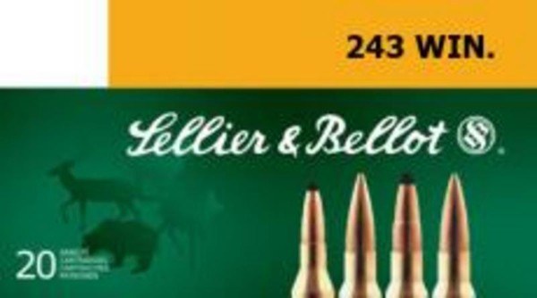 Sellier & Bellot SB243A Rifle 243Win 100gr Soft Point 20 per Box/25 Case - Image 2