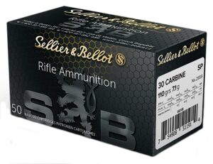 Sellier & Bellot 30 Carbine 110 Gr SP 50/Bx 30 M1 CARBINE 110GR SOFT POINT 50/B0X