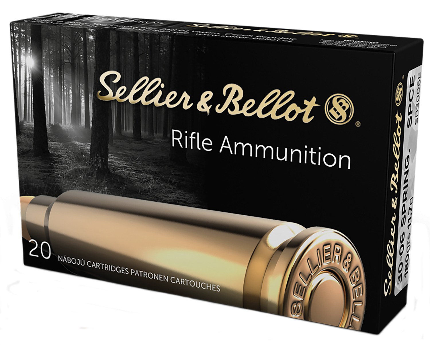 Sellier & Bellot SB3006E Rifle 30-06Springfield 180gr Soft Point Cut Through Edge 20 per Box/20 Case